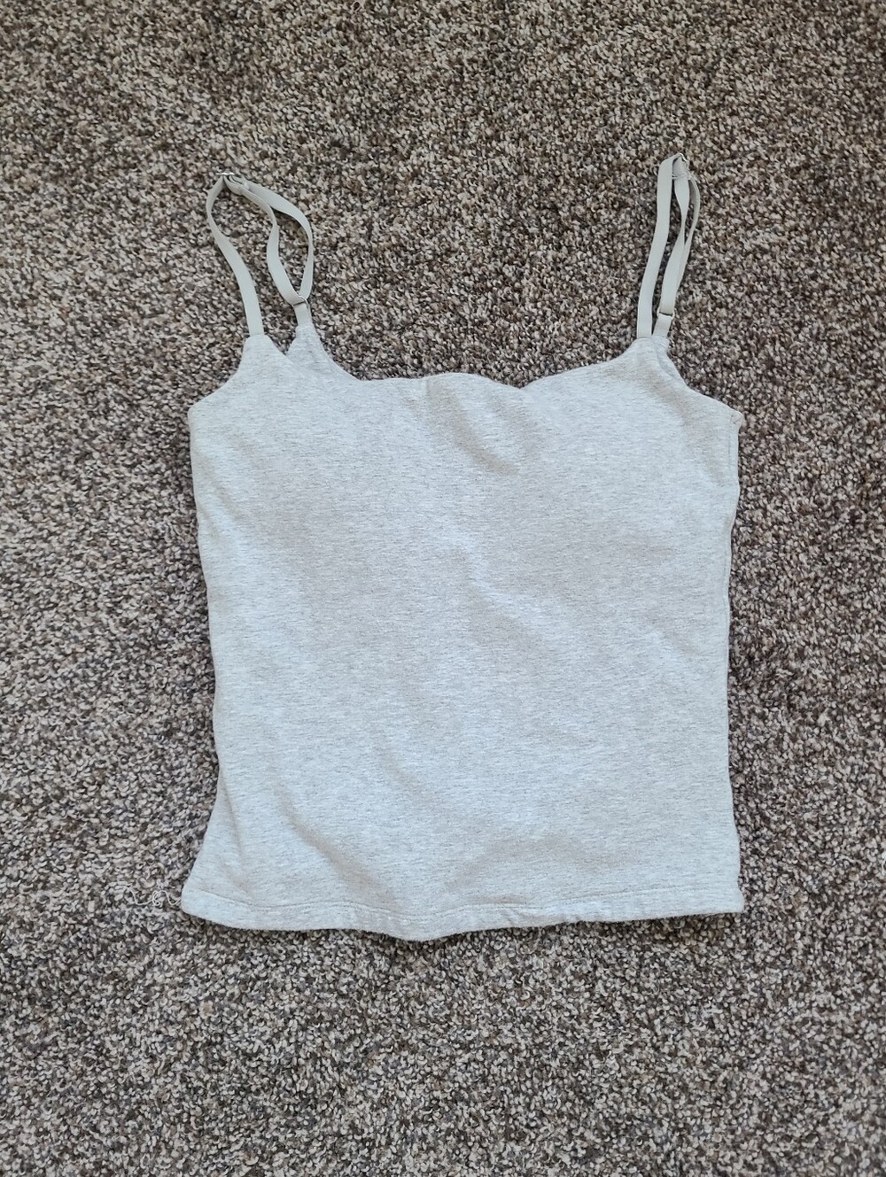 Abercrombie & Fitch Bra Free 90s Cami Tank Size Small Light Gray